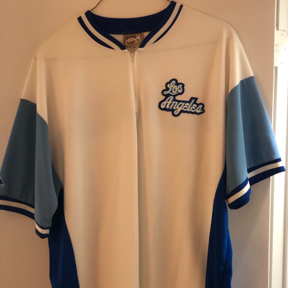 Retro Lakers warm-up jersey